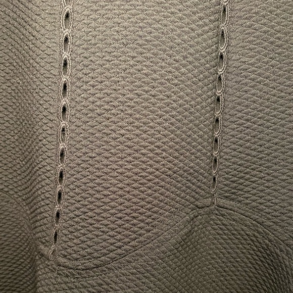 NWT Rebecca Taylor TEXTURED STRETCH FIT & FLARE DRESS IN BLACK - Picture 6 of 7